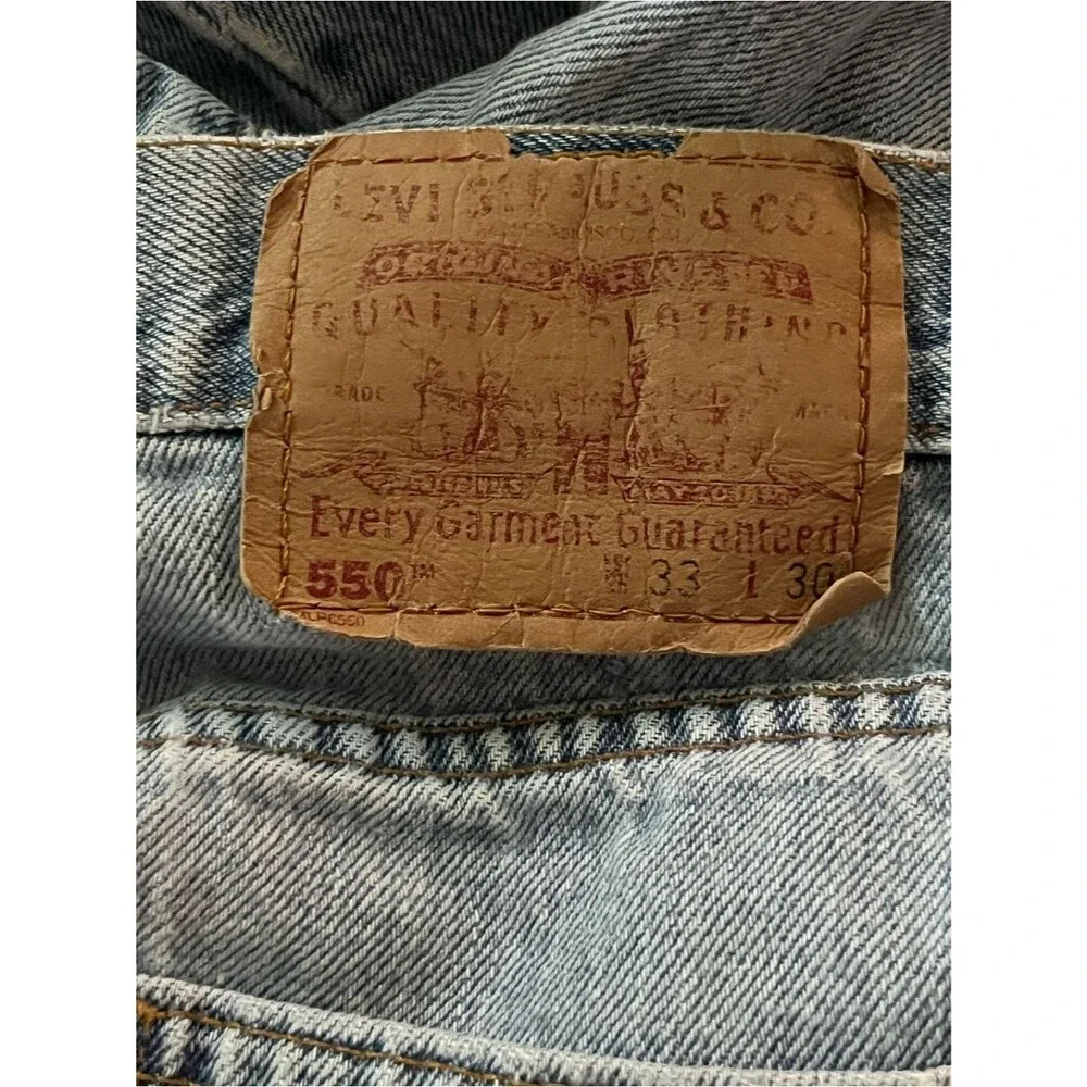 Levi's 550 Vintage Made in Canada 100% Cotton Relaxed Fit Jeans 30x30